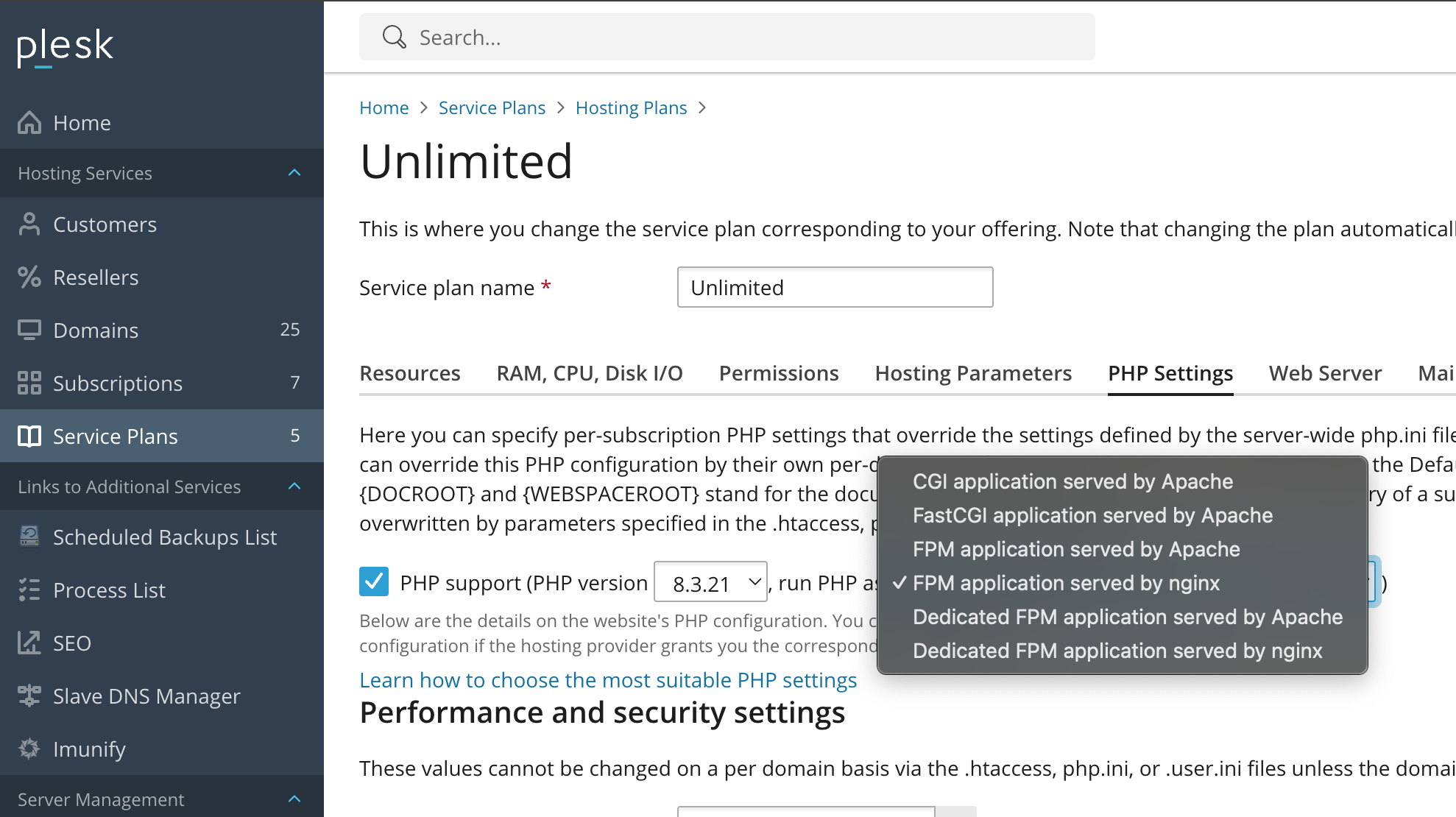 How to configure PHP handlers in Plesk for Linux? – Plesk